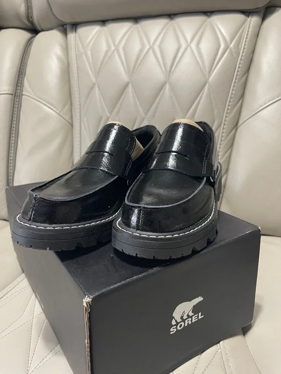 Sorel Women's Revel Ave Patent Loafers - Black - Picture 4 of 11